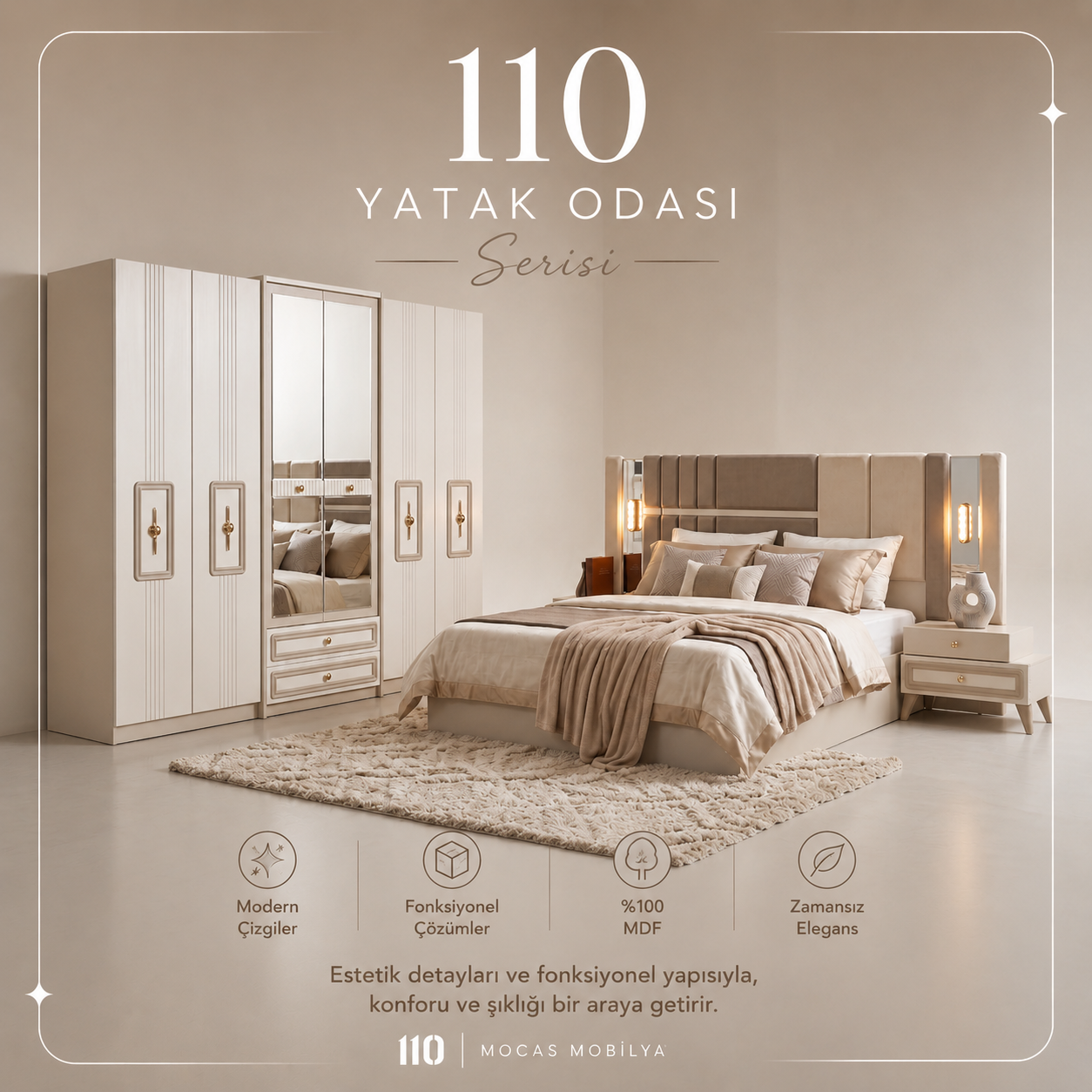 110 Yatak Odası - Tanıtım Görünüm